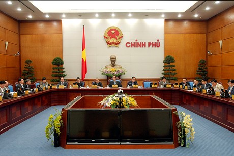 Toàn cảnh phiên họp Chính phủ tháng 11-2013. Ảnh: VGP/Nhật Bắc