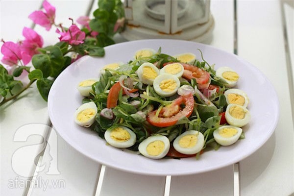 Ăn ngon mà giảm cân với rau càng cua trộn dầu giấm