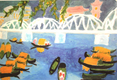 Cuộc chơi sắc màu của tuổi thơ