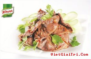 Tim bò nướng cay