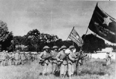 Trung đoàn Thủ đô trong ngày lễ mừng giải phóng Thủ đô tháng 10-1954. Ảnh: Cổng TTĐT Bộ Quốc phòng