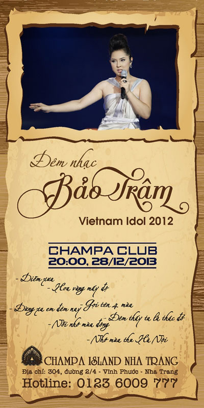Đêm nhạc Bảo Trâm tại Champa Island Nha Trang