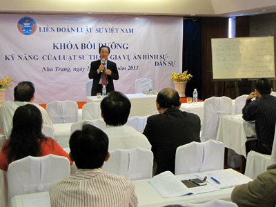 Bồi dưỡng kỹ năng tham gia vụ án hình sự, dân sự cho hơn 100 luật sư