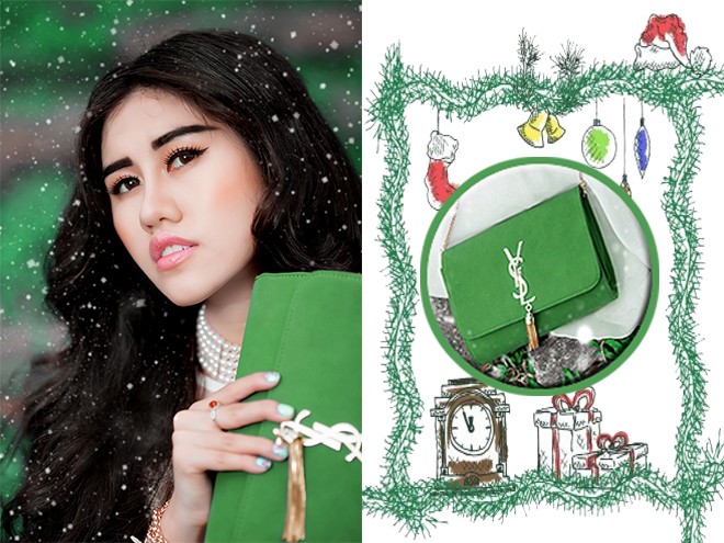 Phối đồ với phụ kiện gợi cảm cho đêm Giáng sinh