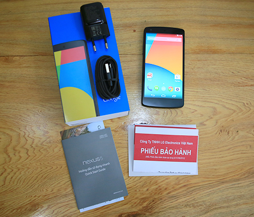 Mở hộp Nexus 5 chính hãng tại Việt Nam
