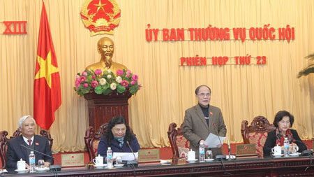 Thông cáo Phiên họp thứ 23 của Ủy ban Thường vụ Quốc hội Quốc hội
