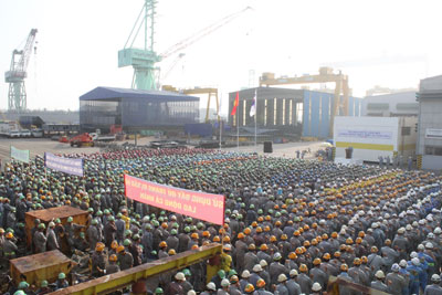 Năm 2014: Hyundai VinaShin sẽ hạ thủy 15 tàu biển