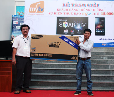 Trao thưởng chương trình khuyến mại MyTV - Sự lựa chọn hoàn hảo