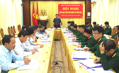 Triển khai có hiệu quả công tác quốc phòng - quân sự địa phương