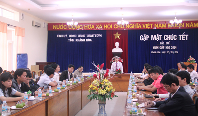 Lãnh đạo tỉnh gặp mặt, chúc Tết các cơ quan báo chí