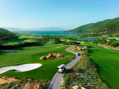 Một góc sân golf Vinpearl Nha Trang.