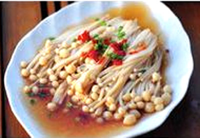 Nấm hấp xì dầu