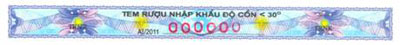 Tem rượu nhập khẩu độ cồn nhỏ hơn 30O