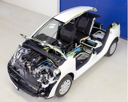 Ô tô có động cơ lai xăng - khí nén