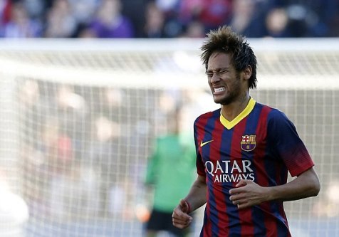 Neymar gây thất vọng trong trận đấu với Valladolid.