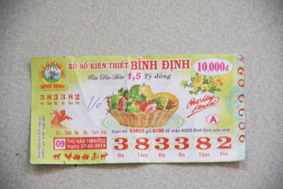 Cảnh giác vé số giả trúng thưởng