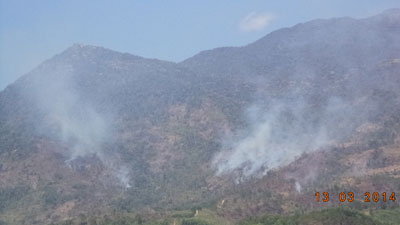 Đốt rẫy không đúng thời gian quy định