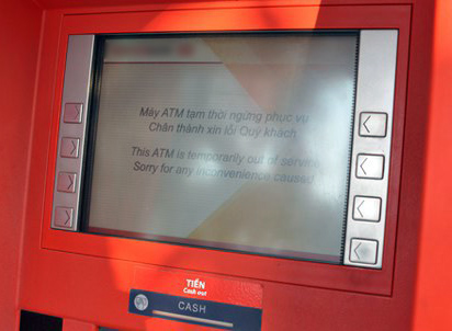 Một trong những thông báo của ATM khiến nhiều khách hàng khó chịu nhất khi giao dịch. 