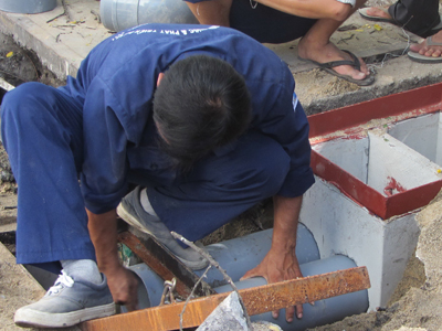 Phổ biến cho người dân về công tác đấu nối nước thải