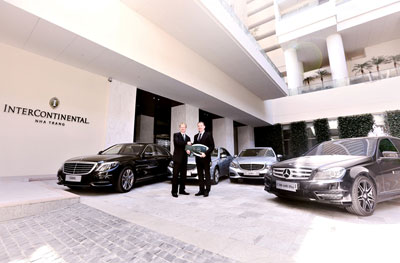 Bàn giao 4 mẫu xe cao cấp cho Khách sạn InterContinental Nha Trang