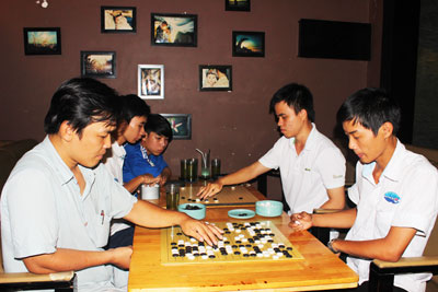 Độc đáo thú chơi cờ vây