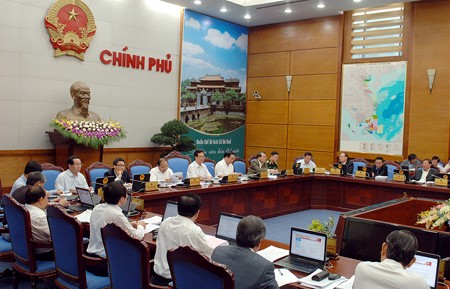 Quang cảnh phiên họp Chính phủ tháng 3, ngày 1-4-2014