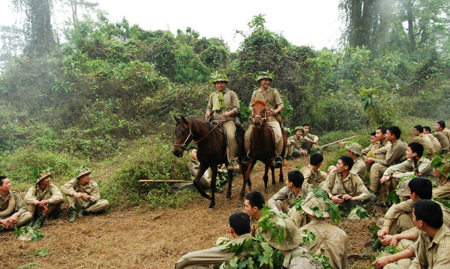 Cảnh trong phim “Đường lên Điện Biên”.