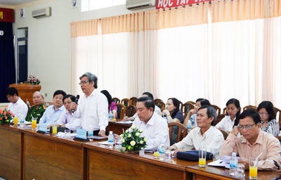 Làm việc với lãnh đạo tỉnh Khánh Hòa