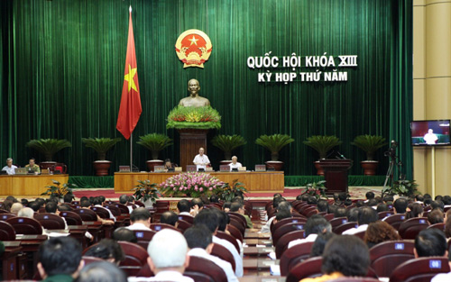  Kỳ họp thứ 5 Quốc hội khóa XIII. (Ảnh: Mạnh Hùng)  