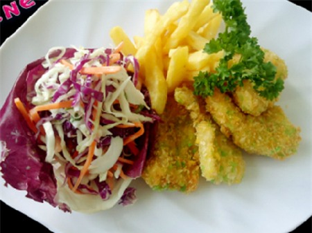 Cá lăn bột chiên xù