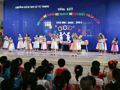 Tổng kết hội thi "Bé khỏe - Bé ngoan – Bé tìm hiểu pháp luật"