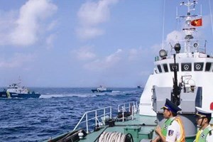 Cảnh sát biển đã tiếp cận vào phía Tây giàn khoan Trung Quốc