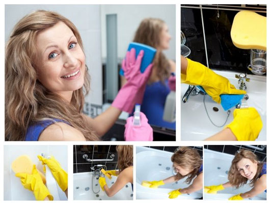 Mẹo làm sạch phòng tắm dễ dàng