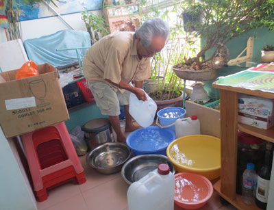 Lo tái diễn tình trạng cúp nước sinh hoạt