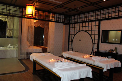 Một phòng spa mang phong cách Nhật Bản.