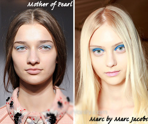 Phong cách vẽ mắt xanh hợp mốt hè