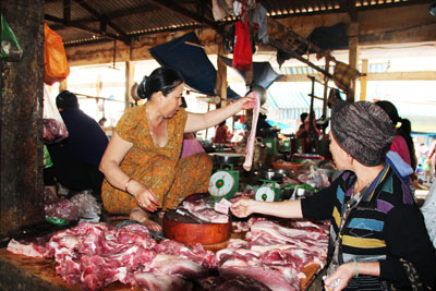  Giá thịt các loại tăng nhẹ.