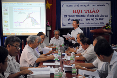 Góp ý dự án công trình hồ chứa nước sông Cạn