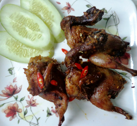 Đổi khẩu vị cho cả nhà với chim cút nướng ớt