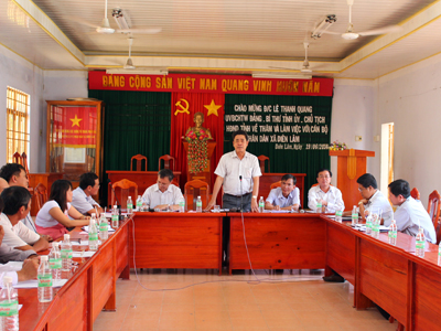 Cần chuẩn bị tốt nội dung, nhân sự cho Đại hội Đảng bộ xã vào năm 2015