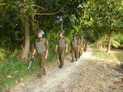 Phối hợp chặt chẽ với các đoàn thể, giữ gìn an ninh trật tự