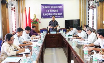 Lãnh đạo tỉnh làm việc với các địa phương về tình hình kinh tế - xã hội