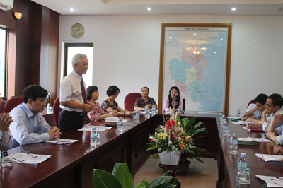 Tiếp đoàn công tác của Bộ Khoa học và Công nghệ