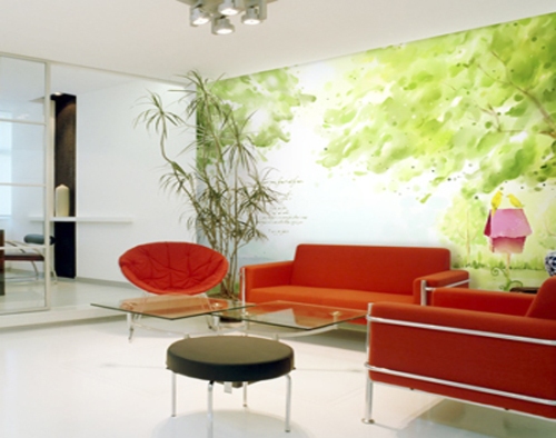 Lãng mạng với một vườn cây .