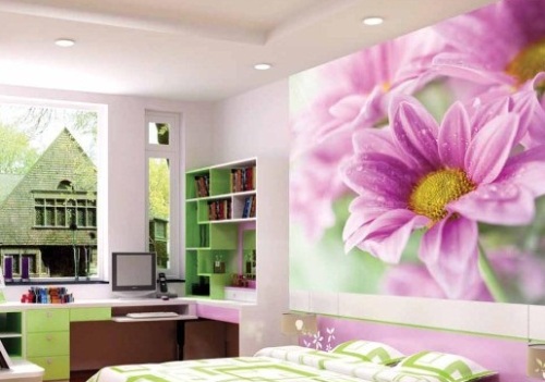 Nữ tính với sắc hoa màu hồng.