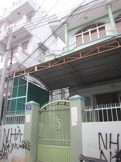 Căn nhà đang tranh chấp.