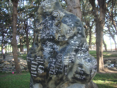 Viết, vẽ bậy nơi công viên