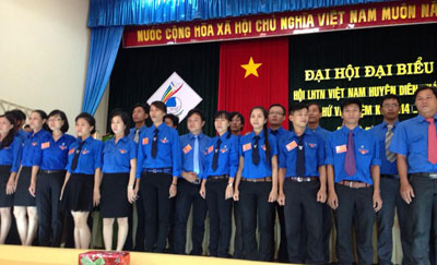 Ủy ban Hội Liên hiệp Thanh niên Việt Nam huyện Diên Khánh khóa 6 ra mắt đại hội.