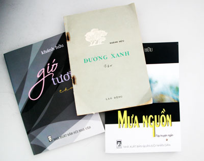 Một số tác phẩm của nhà báo Khánh Hữu.