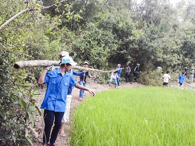 Làm vệ sinh đường giao thông nông thôn